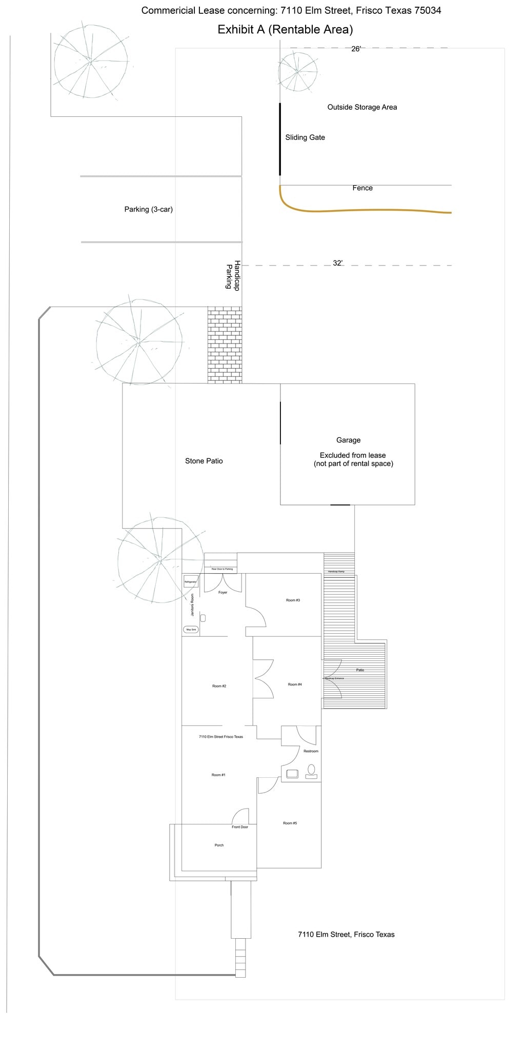 7110 Elm St, Frisco, TX for lease Site Plan- Image 1 of 1