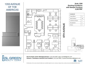 1350 Avenue of the Americas, New York, NY for lease Floor Plan- Image 1 of 1