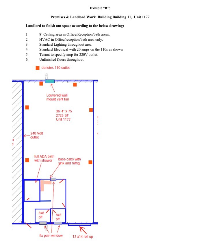 3871 E University Ave, Georgetown, TX for lease Floor Plan- Image 1 of 1