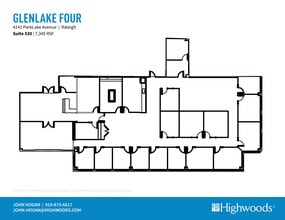 4141 Parklake Ave, Raleigh, NC for lease Floor Plan- Image 2 of 2