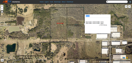 McGill, Jacksonville, FL - aerial  map view