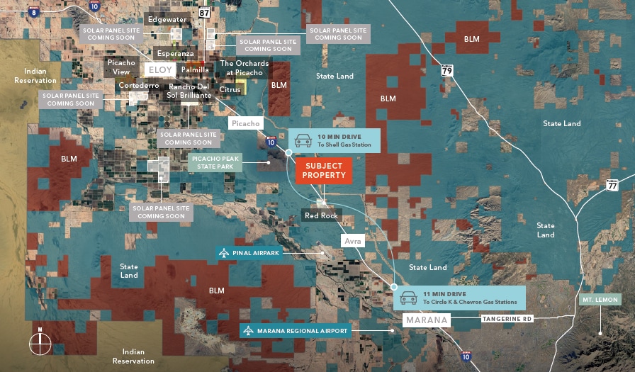 22593 E Sasco Rd, Red Rock, AZ for sale - Aerial - Image 2 of 3