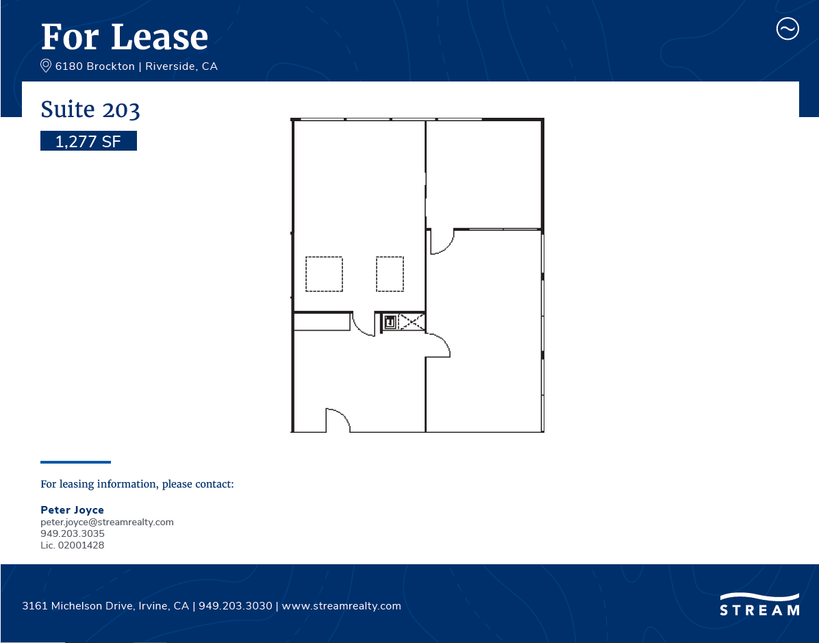 6180 Brockton Ave, Riverside, CA for lease Floor Plan- Image 1 of 1