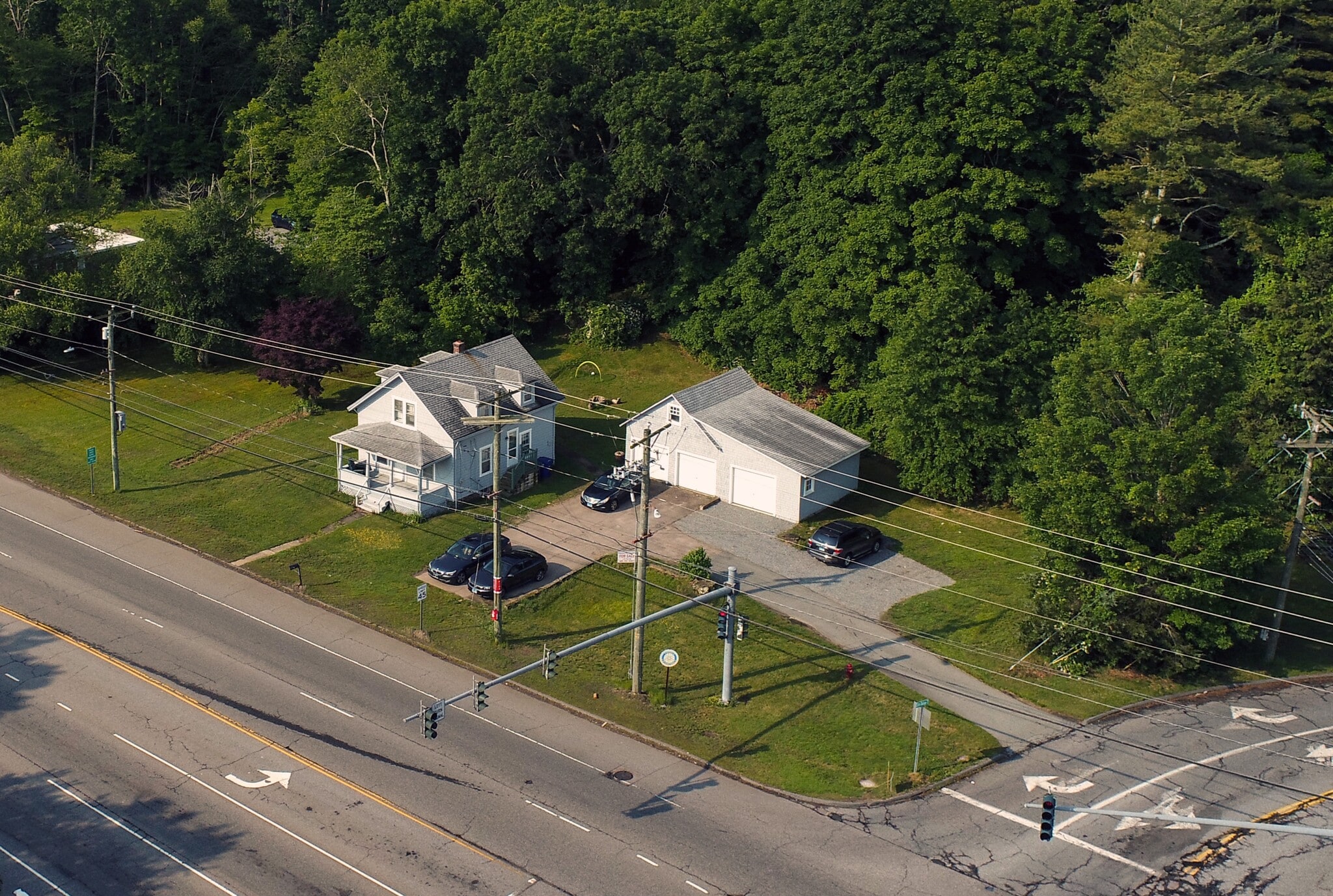 414 Liberty St, Pawcatuck, CT for sale Aerial- Image 1 of 9