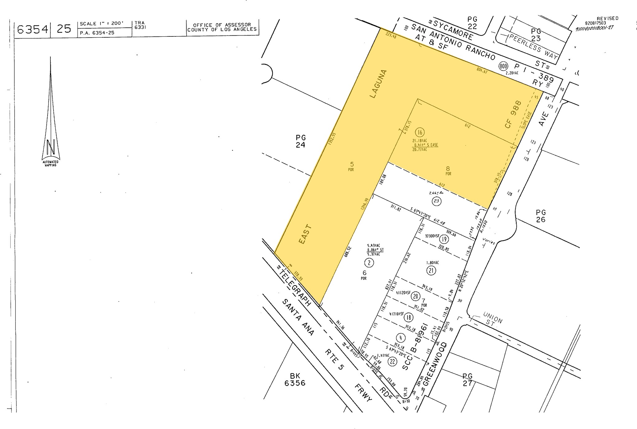 7301-7379 Telegraph Rd, Montebello, CA for sale Plat Map- Image 1 of 1