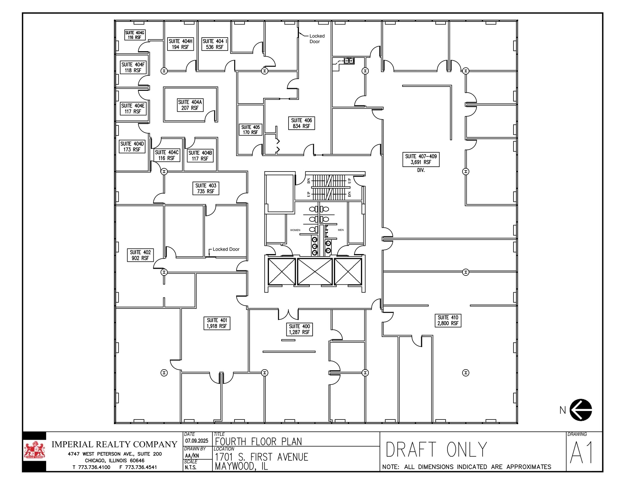 1701 S 1st Ave, Maywood, IL for lease Site Plan- Image 1 of 3