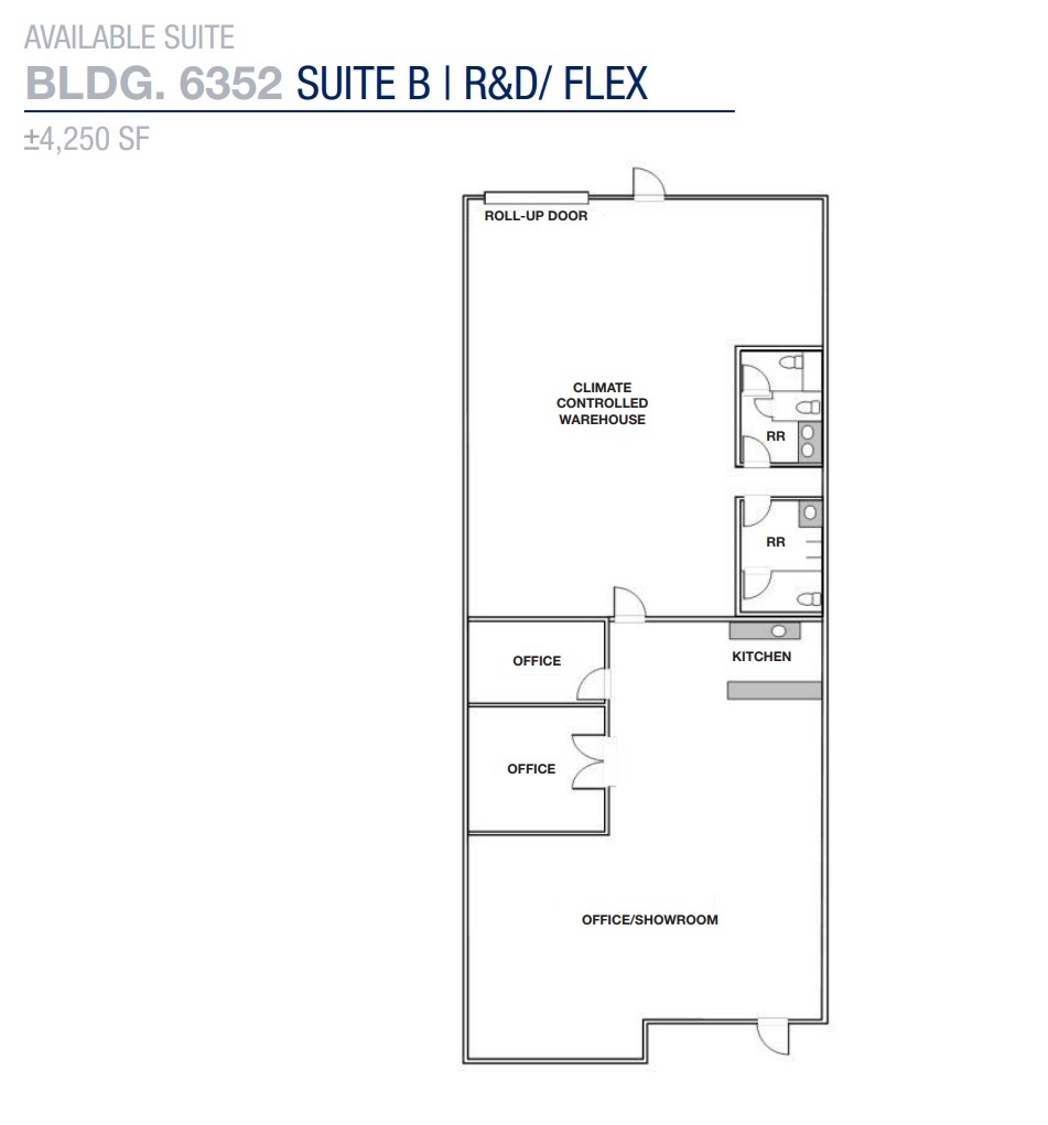 6352 Corte del Abeto, Carlsbad, CA for lease Floor Plan- Image 1 of 1