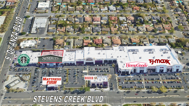 20510-20830 Stevens Creek Blvd, Cupertino, CA - aerial  map view