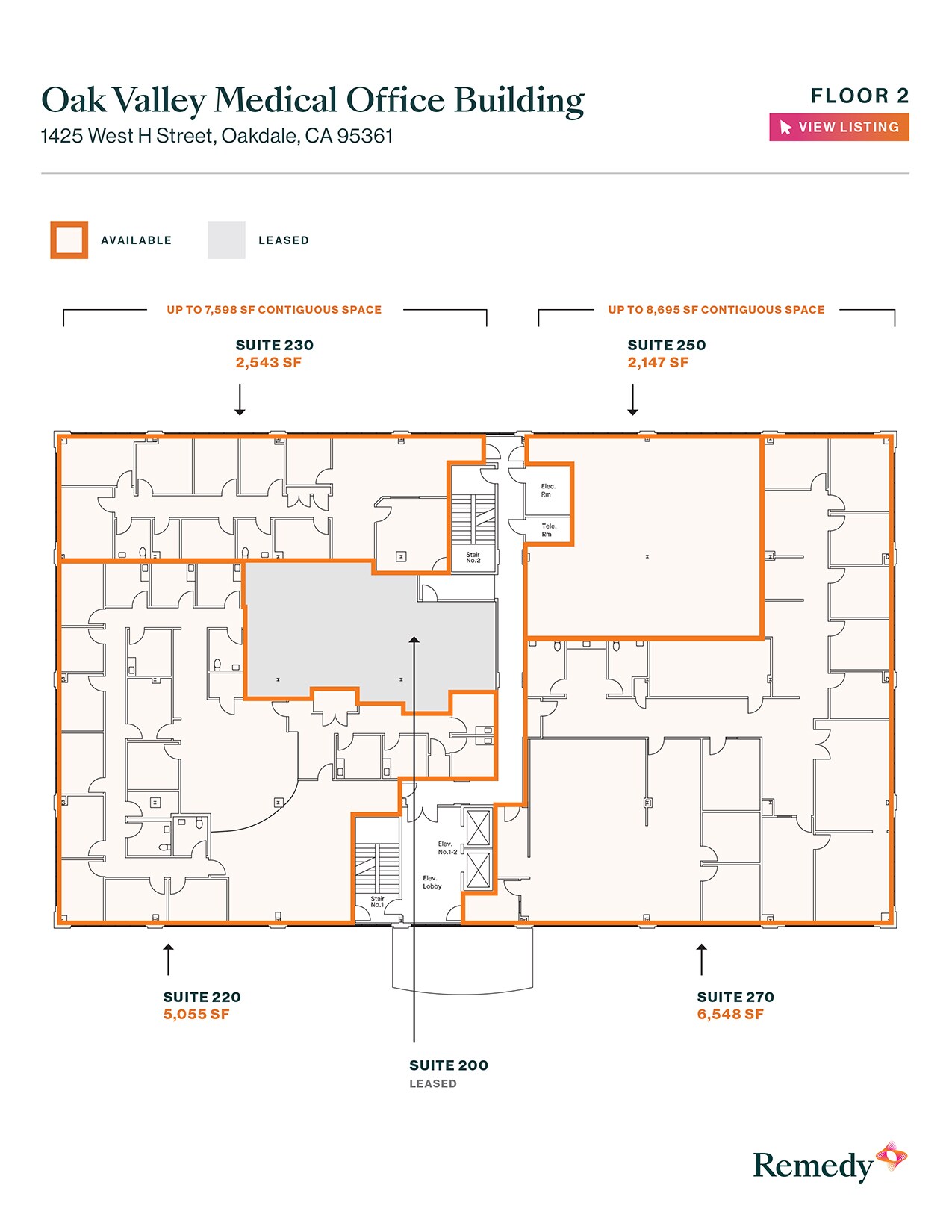 1425 W H St, Oakdale, CA for lease Floor Plan- Image 1 of 1