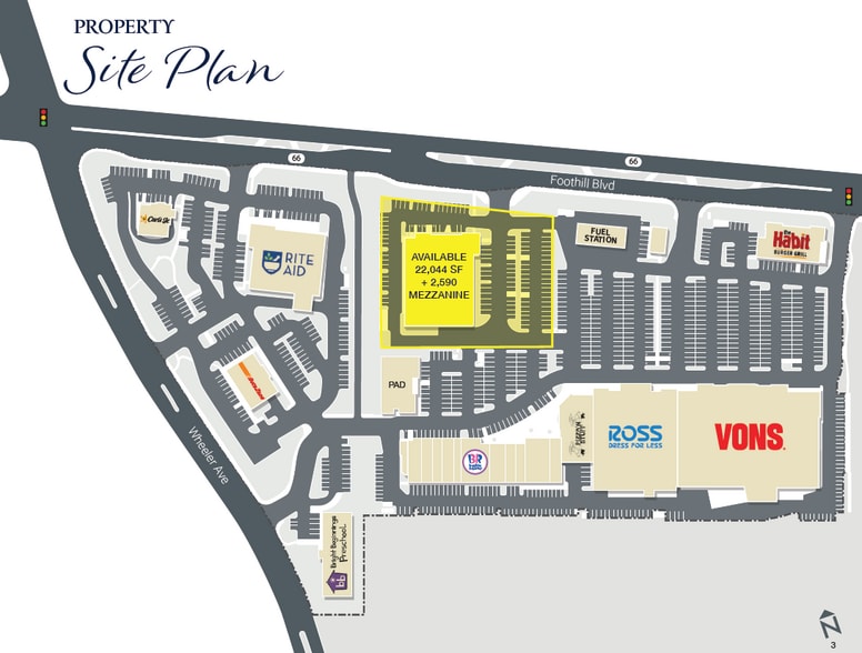 1504-1600 Foothill Blvd, La Verne, CA for lease - Site Plan - Image 3 of 4