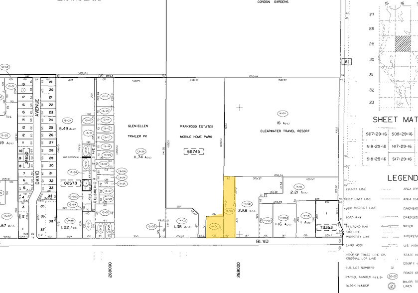 2930 Gulf to Bay Blvd, Clearwater, FL for sale - Plat Map - Image 1 of 1
