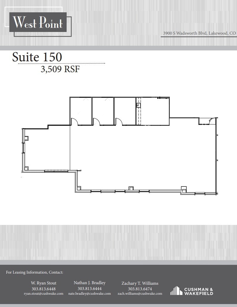 3900 S Wadsworth Blvd, Lakewood, CO for lease Floor Plan- Image 1 of 1