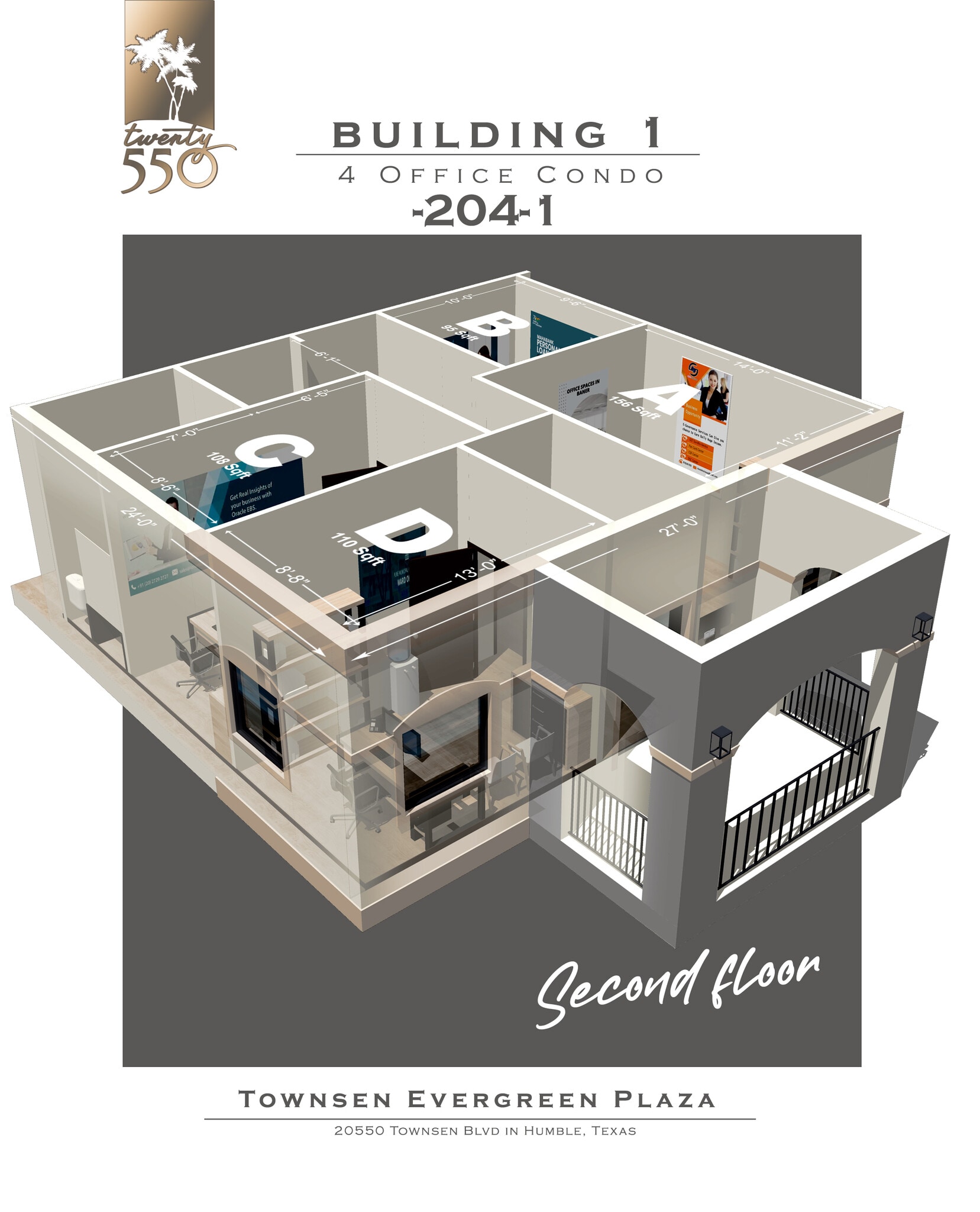 20550 Townsen Blvd, Humble, TX for lease Floor Plan- Image 1 of 3