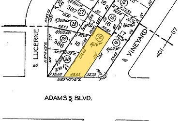 4727 W Adams Blvd, Los Angeles, CA for sale Plat Map- Image 1 of 1