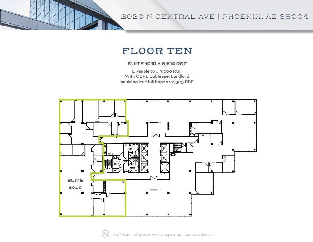 2020 N Central Ave, Phoenix, AZ for lease Floor Plan- Image 1 of 1