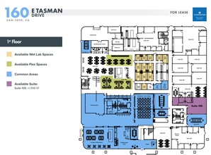 160 E Tasman Dr, San Jose, CA for lease Floor Plan- Image 2 of 2