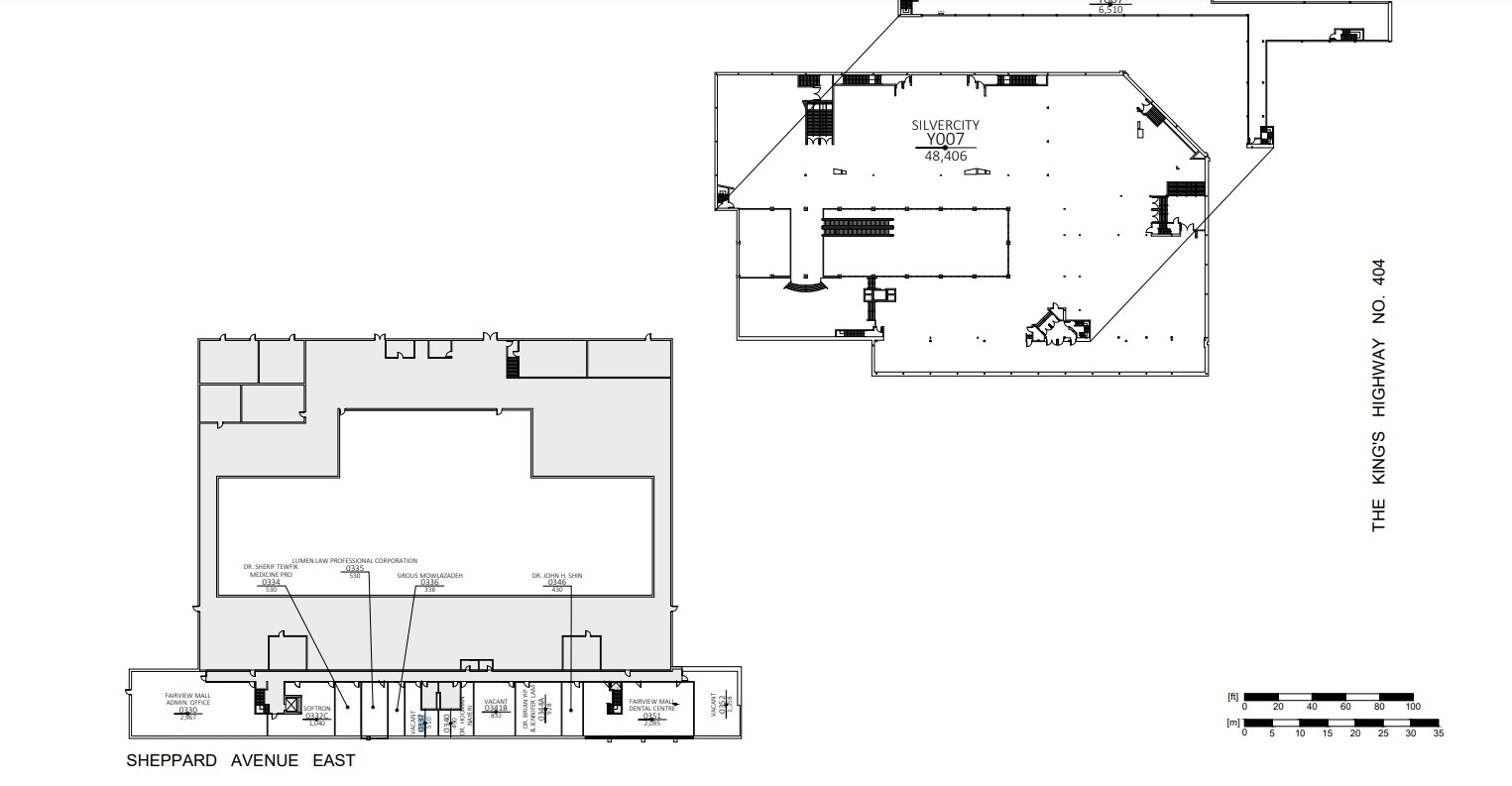 1800 Sheppard Ave E, Toronto, ON for lease Floor Plan- Image 1 of 3