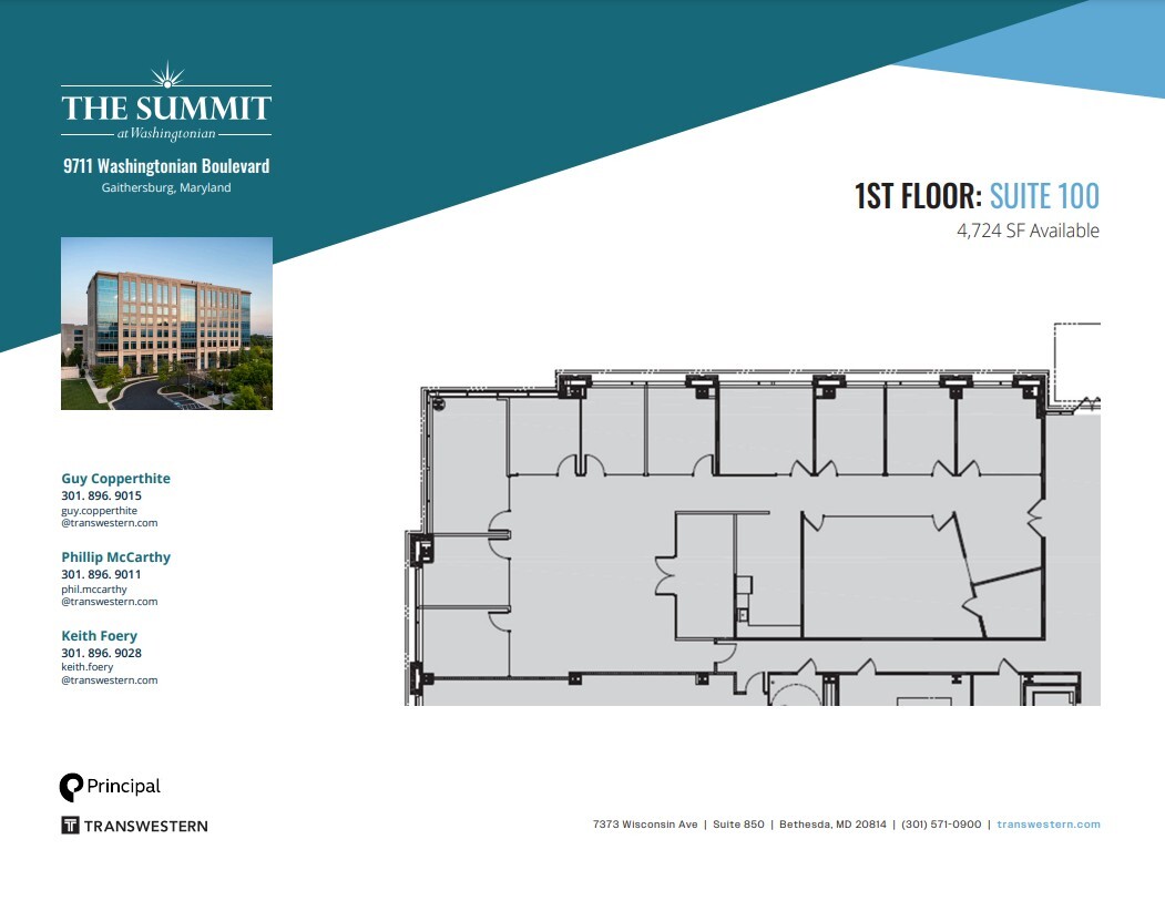 9711 Washingtonian Blvd, Gaithersburg, MD for lease Floor Plan- Image 1 of 1