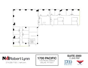 1700 Pacific Ave, Dallas, TX for lease Floor Plan- Image 1 of 2