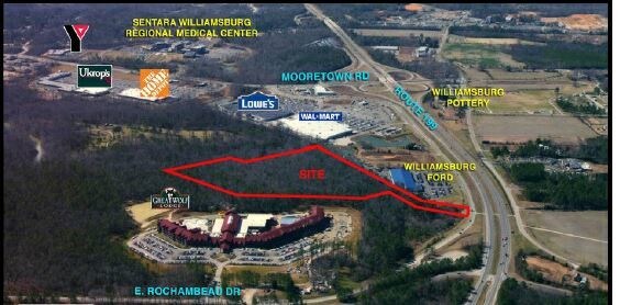 615 E Rochambeau Dr, Williamsburg, VA for sale Aerial- Image 1 of 2