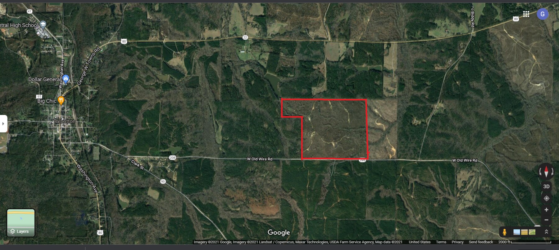 0 GA 208, Talbotton, GA 31827