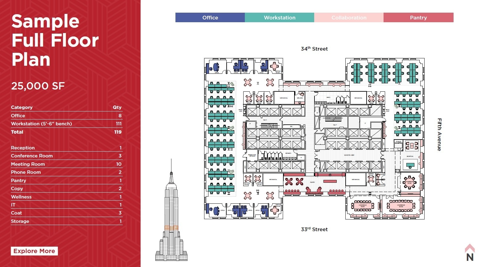 350 Fifth Ave, New York, NY for lease Floor Plan- Image 1 of 14