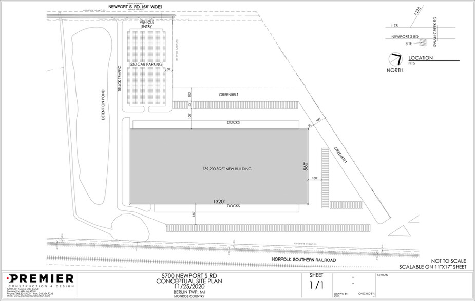 8200 Newport South, Newport, MI for sale - Site Plan - Image 3 of 5