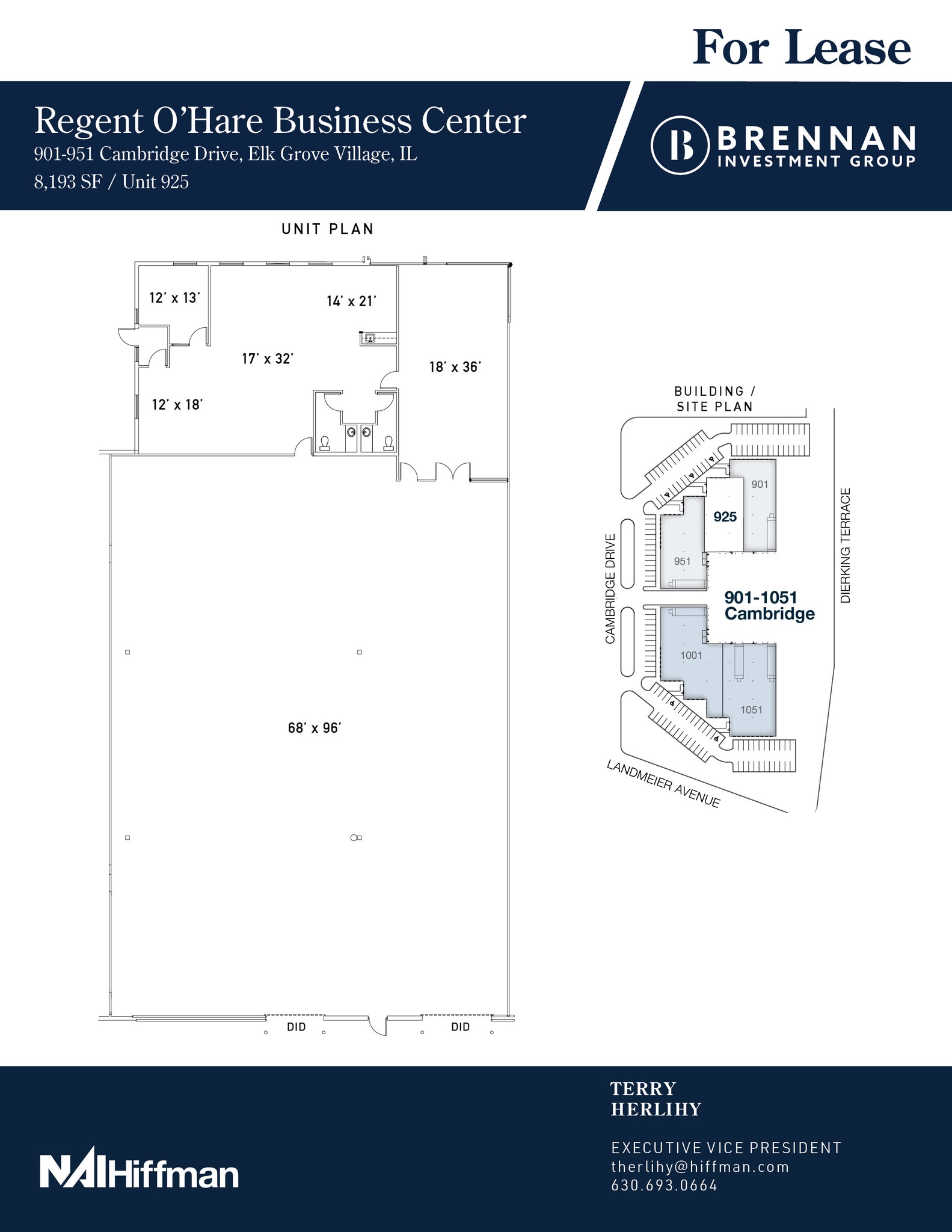 901-951 Cambridge Dr, Elk Grove Village, IL for lease Floor Plan- Image 1 of 2