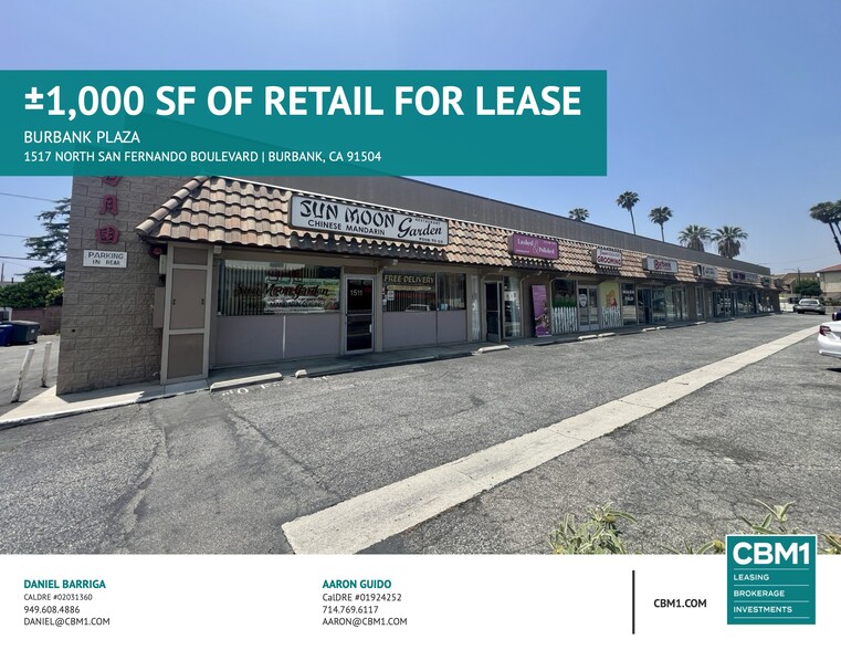 1513-1527 N San Fernando Blvd, Burbank, CA for lease - Building Photo - Image 1 of 7