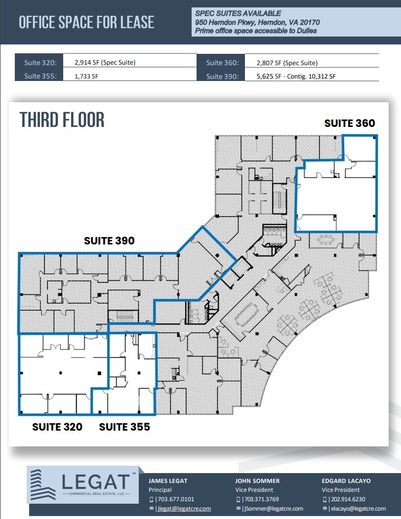 950 Herndon Pkwy, Herndon, VA for lease Floor Plan- Image 1 of 1