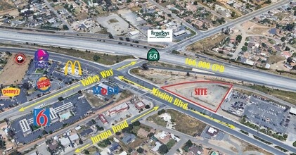 6645 Mission Blvd, Jurupa Valley, CA - aerial  map view