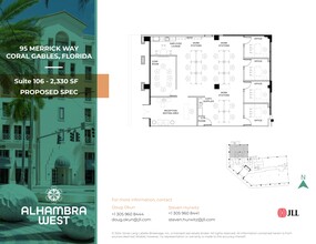 95 Merrick Way, Coral Gables, FL for lease Site Plan- Image 1 of 5