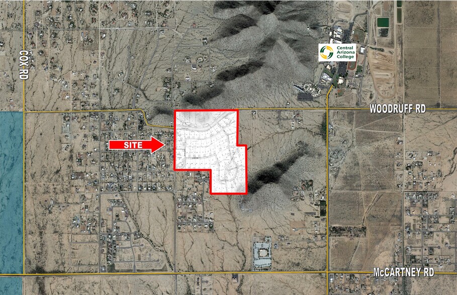 W Swc Of Woodruff & Overfield Rds, Casa Grande, AZ for sale - Aerial - Image 1 of 1