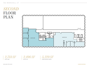 702 Marshall St, Redwood City, CA for lease Floor Plan- Image 1 of 1