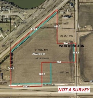 More details for TBD Plotts Ave, Worthington, MN - Land for Sale