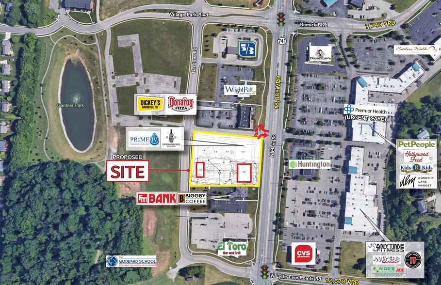 Gardner Rd & SR 741, Springboro, OH for lease - Building Photo - Image 1 of 4