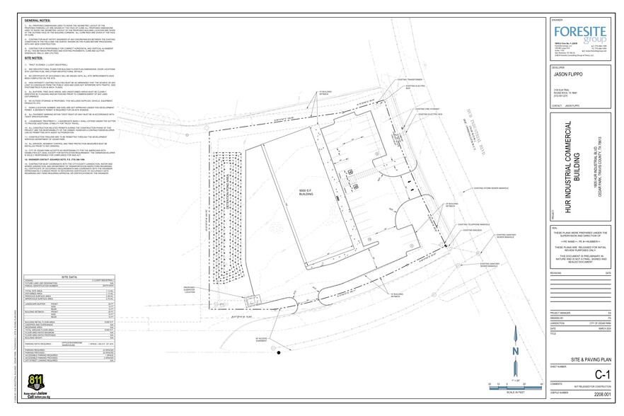 1805 Hur Industrial Blvd, Cedar Park, TX for lease - Site Plan - Image 3 of 5