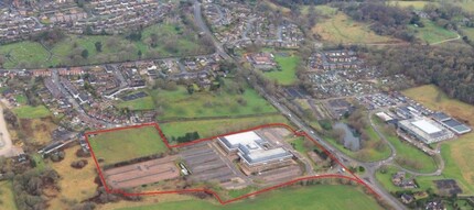 Cheddleton Rd, Leek, STS - aerial  map view