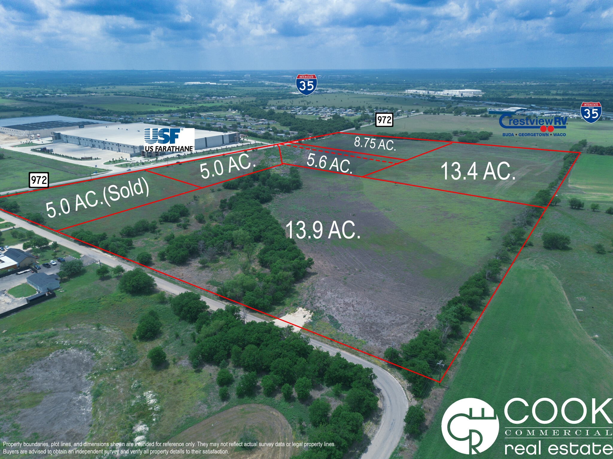 County Road 972, Georgetown, TX for sale Aerial- Image 1 of 7