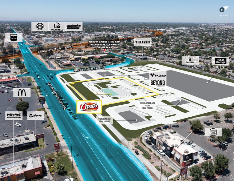 1331 E Hatch Rd, Modesto, CA 95351 New Raising Canes/ 15 Yr Abs NNN