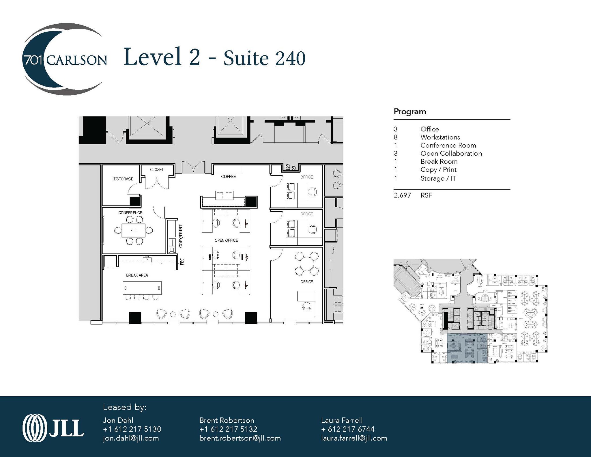 701 Carlson Pky, Minnetonka, MN for lease Floor Plan- Image 1 of 1