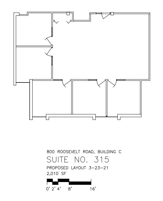 800 Roosevelt Rd, Glen Ellyn, IL for lease Floor Plan- Image 1 of 1