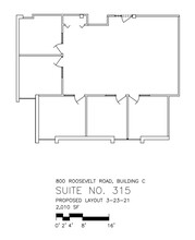 800 Roosevelt Rd, Glen Ellyn, IL for lease Floor Plan- Image 1 of 1