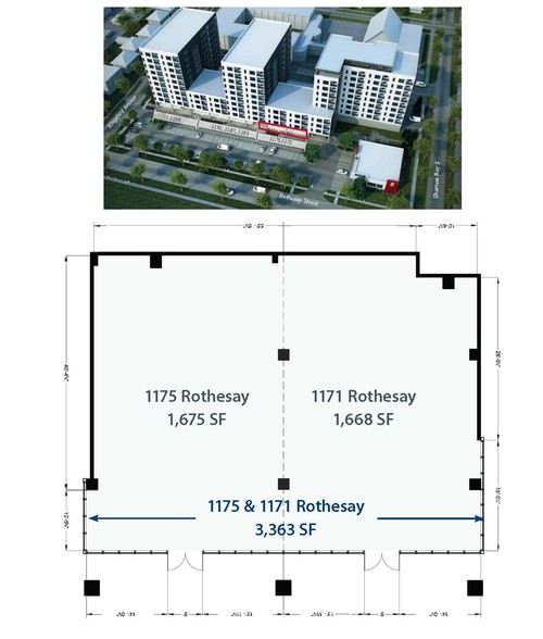 1167-1199 Rothesay St, Winnipeg, MB for lease - Building Photo - Image 2 of 6