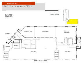 1000 Enterprise Way, Roseville, CA for lease Floor Plan- Image 1 of 8