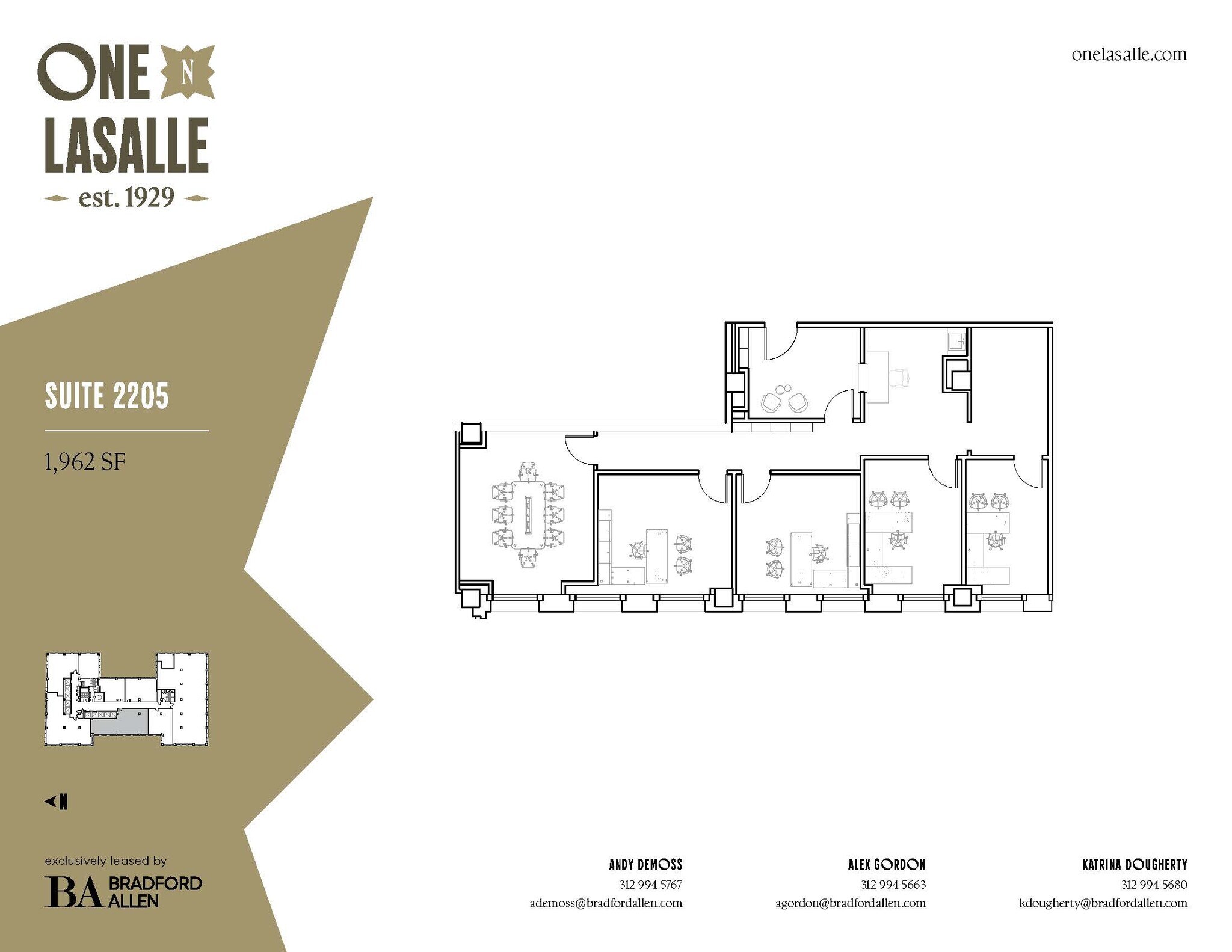 1 N LaSalle St, Chicago, IL for lease Floor Plan- Image 1 of 1