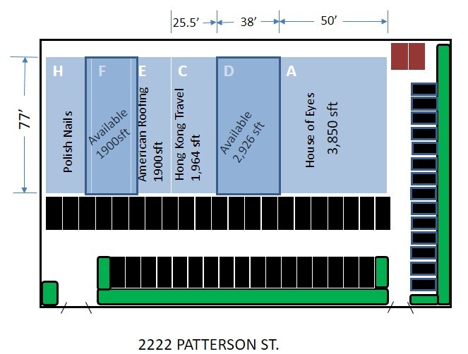 2222 Patterson St, Greensboro, NC for lease - Floor Plan - Image 3 of 4