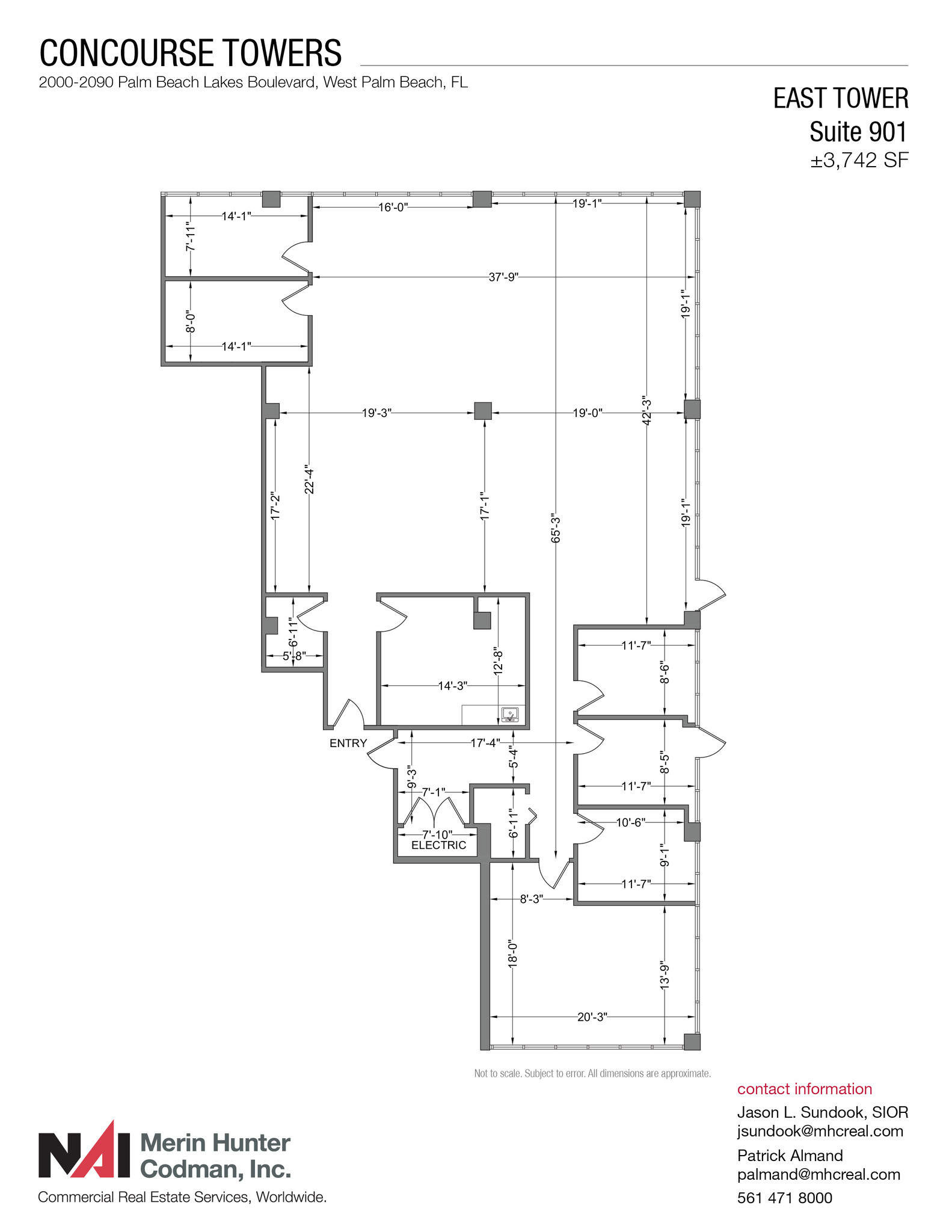 2090 Palm Beach Lakes Blvd, West Palm Beach, FL for lease Floor Plan- Image 1 of 7