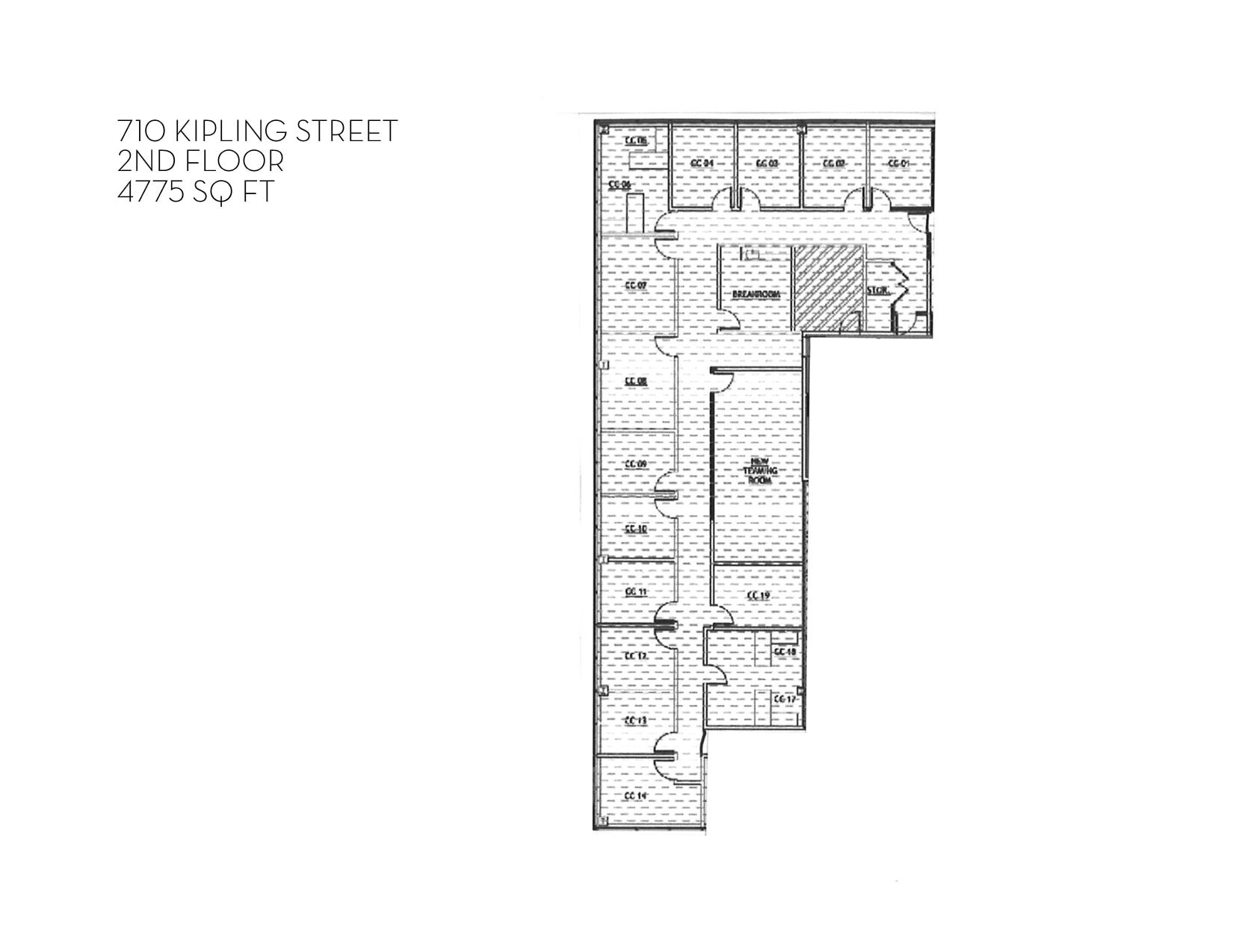 710 Kipling St, Lakewood, CO for lease Floor Plan- Image 1 of 1