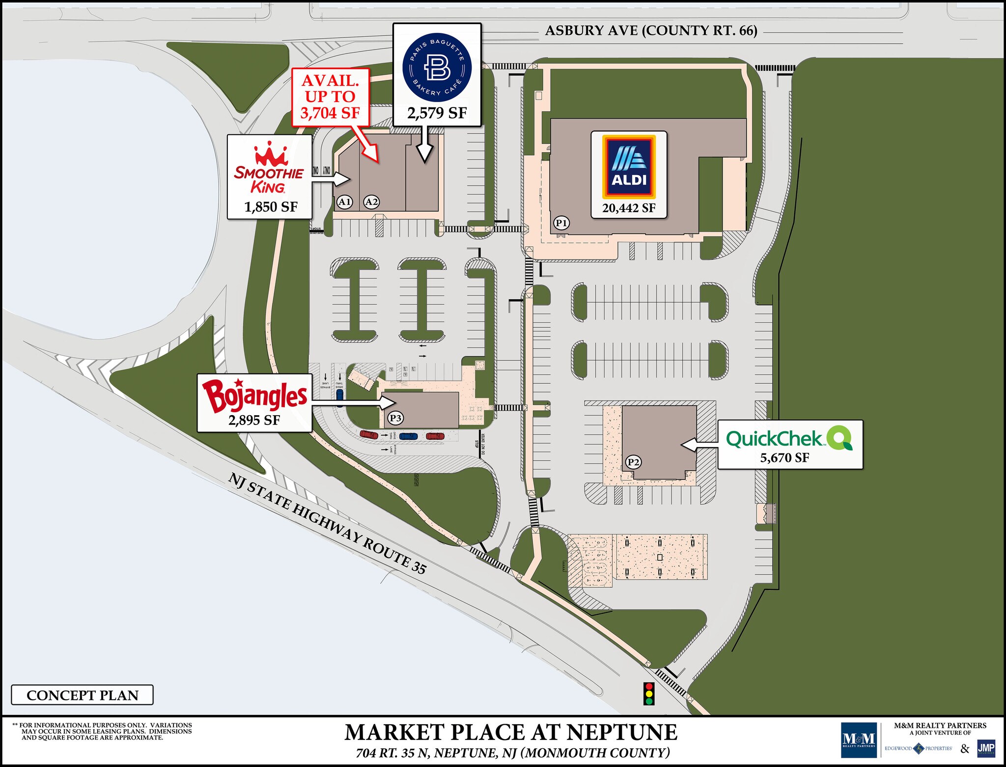 704 State Route 35 N, Neptune City, NJ for lease Site Plan- Image 1 of 1